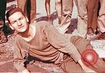 Image of Liberated American airmen at German prison camp Stalag 7 A Moosburg Germany, 1945, second 57 stock footage video 65675060148