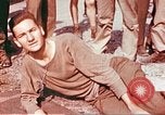 Image of Liberated American airmen at German prison camp Stalag 7 A Moosburg Germany, 1945, second 58 stock footage video 65675060148