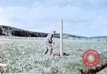 Image of German prisoners of war building a barbed wire enclosure Germany, 1945, second 10 stock footage video 65675060149