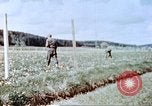 Image of German prisoners of war building a barbed wire enclosure Germany, 1945, second 19 stock footage video 65675060149