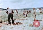 Image of German prisoners of war building a barbed wire enclosure Germany, 1945, second 23 stock footage video 65675060149