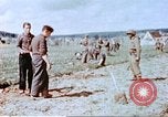 Image of German prisoners of war building a barbed wire enclosure Germany, 1945, second 31 stock footage video 65675060149