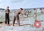 Image of German prisoners of war building a barbed wire enclosure Germany, 1945, second 32 stock footage video 65675060149