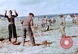 Image of German prisoners of war building a barbed wire enclosure Germany, 1945, second 33 stock footage video 65675060149