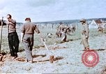 Image of German prisoners of war building a barbed wire enclosure Germany, 1945, second 34 stock footage video 65675060149