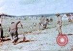 Image of German prisoners of war building a barbed wire enclosure Germany, 1945, second 36 stock footage video 65675060149