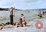 Image of German prisoners of war building a barbed wire enclosure Germany, 1945, second 39 stock footage video 65675060149