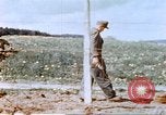Image of German prisoners of war building a barbed wire enclosure Germany, 1945, second 50 stock footage video 65675060149