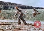 Image of German prisoners of war building a barbed wire enclosure Germany, 1945, second 60 stock footage video 65675060149