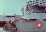 Image endommagé destroyer américain Frank E Evans (DD-754) Subic Bay Philippines, 1969, de la seconde 48 séquences d'archives historiques vidéo 65675060216