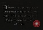 Immagine di I bambini hanno pasti Puerto Rico, 1931, secondo 1 filmato di repertorio 65675060226
