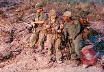 Image of 1st Infantry Division soldiers Vietnam, 1968, second 25 stock footage video 65675060284