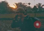 Image of soldiers of Mobile Riverine Force Dong Tam Vietnam, 1968, second 10 stock footage video 65675060289