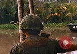 Image of soldiers of Mobile Riverine Force Dong Tam Vietnam, 1968, second 46 stock footage video 65675060289