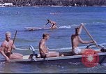Image of outriggers Hawaii USA, 1945, second 28 stock footage video 65675060310