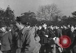 Image of Bomber crew members rotating back to the U.S.A. in World War II England United Kingdom, 1944, second 25 stock footage video 65675060361