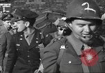 Image of Bomber crew members rotating back to the U.S.A. in World War II England United Kingdom, 1944, second 42 stock footage video 65675060361