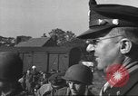 Image of Bomber crew members rotating back to the U.S.A. in World War II England United Kingdom, 1944, second 53 stock footage video 65675060361