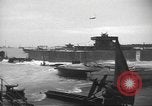 Image of concrete barges Normandy France, 1944, second 23 stock footage video 65675060370