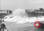 Image of concrete barges Normandy France, 1944, second 57 stock footage video 65675060370