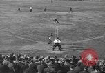 Image of baseball game being played in England England United Kingdom, 1944, second 41 stock footage video 65675060410