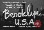 Immagine di Le scene della città compresi i ponti edifici strade e traffico Brooklyn New York USA, 1947, secondo 6 filmato di repertorio 65675060412