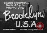Immagine di Le scene della città compresi i ponti edifici strade e traffico Brooklyn New York USA, 1947, secondo 7 filmato di repertorio 65675060412