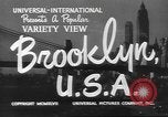Immagine di Le scene della città compresi i ponti edifici strade e traffico Brooklyn New York USA, 1947, secondo 9 filmato di repertorio 65675060412