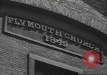 Standbild Plymouth Kirche der Pilger Brooklyn New York USA, 1947, aus Sekunde 34 historischem Filmmaterial Videoclip 65675060413