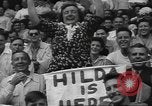 Image of Fans at Ebbets Field Brooklyn Dodgers baseball game Brooklyn New York USA, 1947, second 12 stock footage video 65675060417