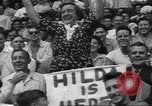 Image of Fans at Ebbets Field Brooklyn Dodgers baseball game Brooklyn New York USA, 1947, second 13 stock footage video 65675060417