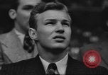 Image of Fans at Ebbets Field Brooklyn Dodgers baseball game Brooklyn New York USA, 1947, second 52 stock footage video 65675060417