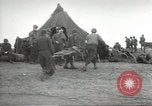 Image of US wounded soldiers being treated at field hospital Normandy France, 1944, second 27 stock footage video 65675060421