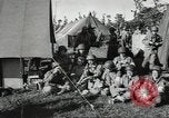 Image of US wounded soldiers being treated at field hospital Normandy France, 1944, second 43 stock footage video 65675060421