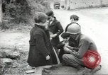 Image of United States troops greeted by French civilians Sainte-Marie-du-Mont France, 1944, second 13 stock footage video 65675060425