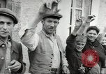 Image of United States troops greeted by French civilians Sainte-Marie-du-Mont France, 1944, second 55 stock footage video 65675060425