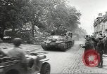 Image of American soldiers enter Sainte-Mere-Eglise in World War II Normandy France, 1944, second 8 stock footage video 65675060426