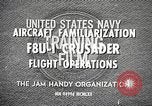 Image of F8U-1 Crusader fighter plane United States USA, 1962, second 15 stock footage video 65675060529