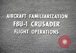 Image of F8U-1 Crusader fighter plane United States USA, 1962, second 16 stock footage video 65675060529