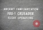 Image of F8U-1 Crusader fighter plane United States USA, 1962, second 17 stock footage video 65675060529