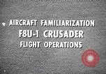 Image of F8U-1 Crusader fighter plane United States USA, 1962, second 21 stock footage video 65675060529
