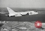 Image of F8U-1 Crusader fighter plane United States USA, 1962, second 32 stock footage video 65675060533