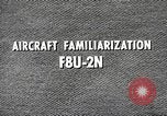 Image of F8U-2N Crusader fighter plane United States USA, 1961, second 21 stock footage video 65675060536