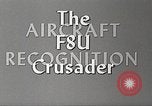 Image of F8U-2N Crusader fighter plane United States USA, 1957, second 21 stock footage video 65675060540