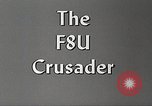 Image of F8U-2N Crusader fighter plane United States USA, 1957, second 25 stock footage video 65675060540