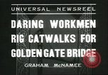 Standbild Arbeitnehmer San Francisco California USA, 1935, aus Sekunde 3 historischem Filmmaterial Videoclip 65675060550