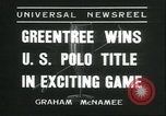 Image of Polo player Jock Whitney Westbury New York USA, 1935, second 7 stock footage video 65675060557