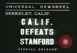 Image College Football Game Berkeley California USA, 1936, de la seconde 1 séquences d'archives historiques vidéo 65675060575