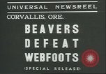 Image College Football Game Corvallis Oregon USA, 1936, de la seconde 3 séquences d'archives historiques vidéo 65675060576