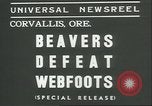 Image College Football Game Corvallis Oregon USA, 1936, de la seconde 4 séquences d'archives historiques vidéo 65675060576